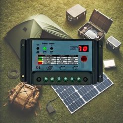 Dual Battery PWM Solar Charge Controller for 12V/24V Systems