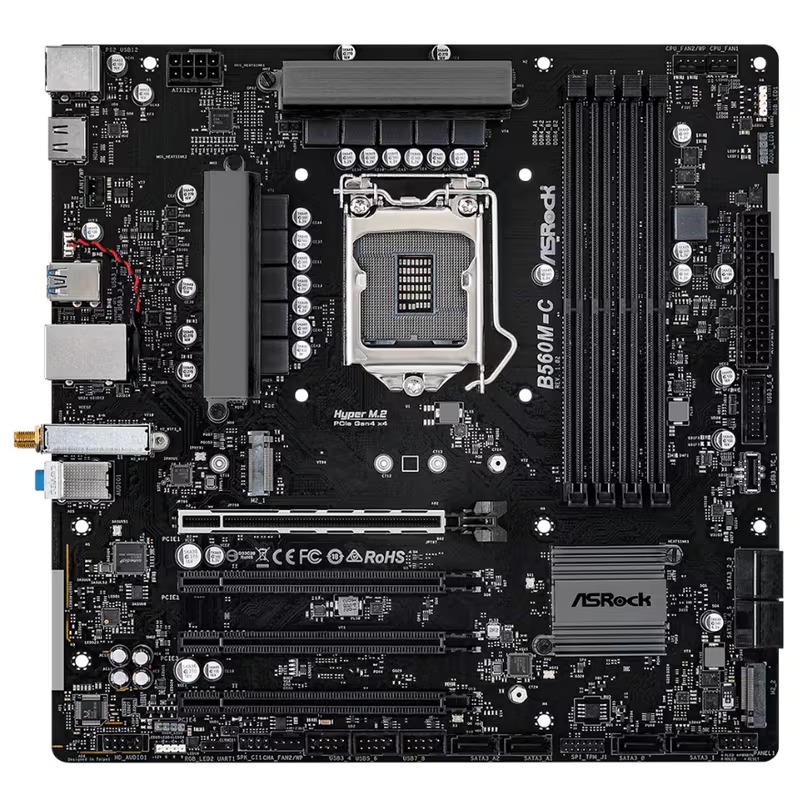 B560 MicroATX LGA1200 Desktop Motherboard