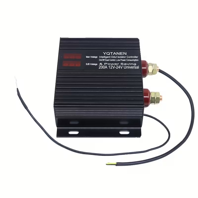 200A Smart Dual Battery Isolator with Voltage Display